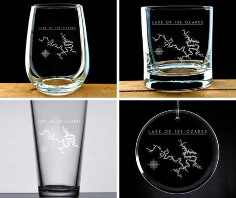 Lake Of The Ozarks Glassware and Ornaments