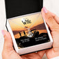 To My Wife, Not Always Eye To Eye But Always Heart To Heart | Anchor Necklace - Houseboat Kings