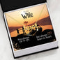 To My Wife, Not Always Eye To Eye But Always Heart To Heart | Scripted Love Necklace - Houseboat Kings
