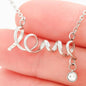 To My Wife, Not Always Eye To Eye But Always Heart To Heart | Scripted Love Necklace - Houseboat Kings