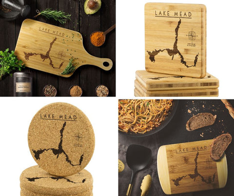 Lake Mead Coasters, Cutting Boards and Bar Boards