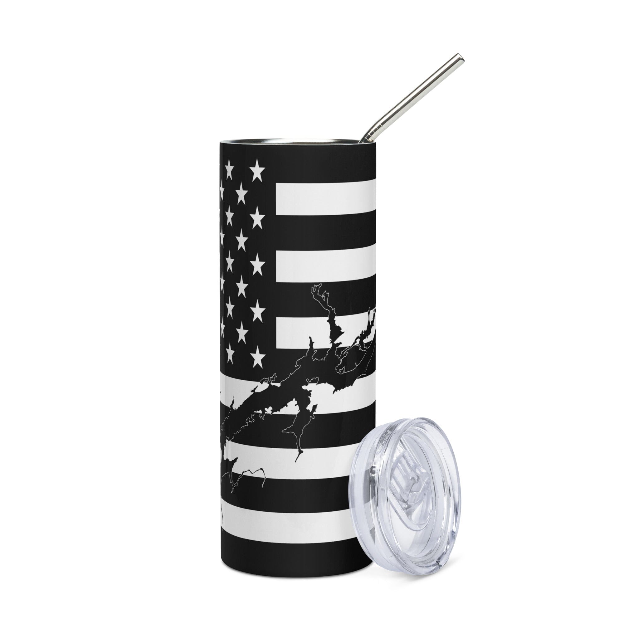 American Flag Guntersville Lake Stainless Steel Tumbler 20 oz. 