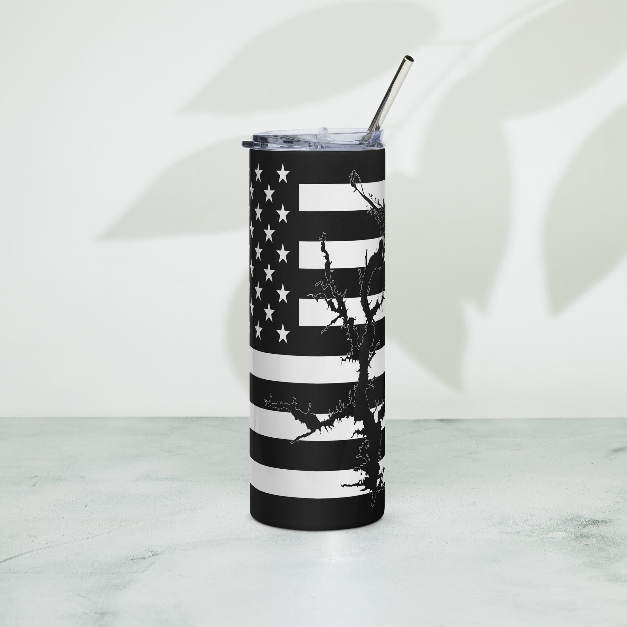 American Flag High Rock Lake Stainless Steel Tumbler 20 oz. 