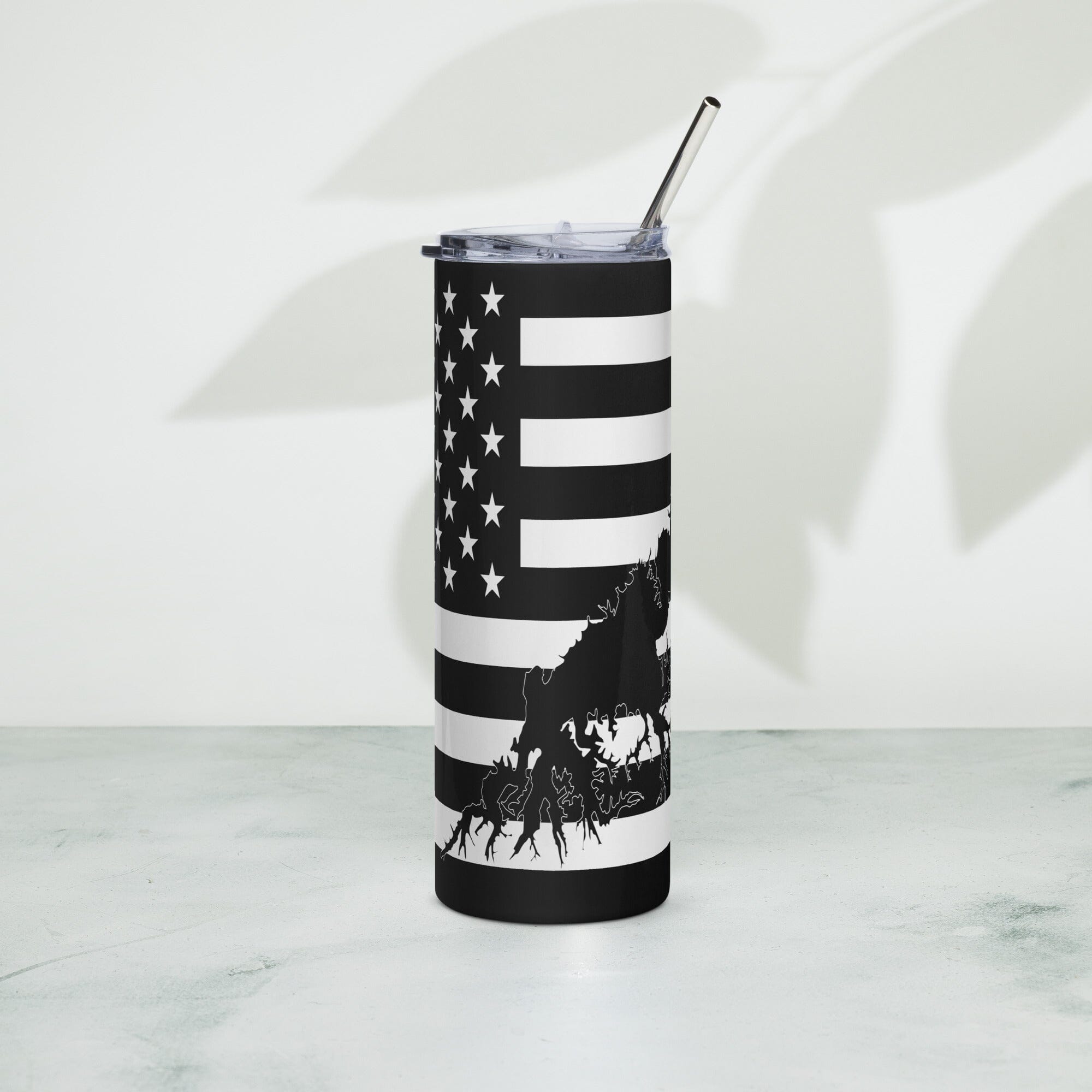 American Flag South Holston Lake Stainless Steel Tumbler 20 oz. 