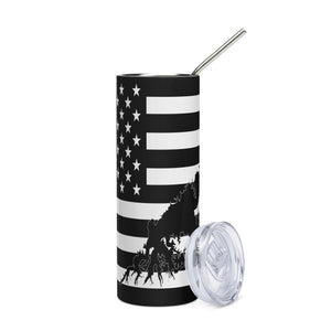 American Flag South Holston Lake Stainless Steel Tumbler 20 oz. 