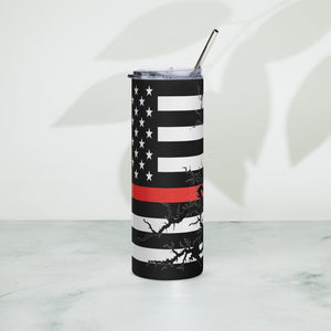 American Flag Tims Ford Lake with Red Line Stainless Steel Tumbler 20 oz. 