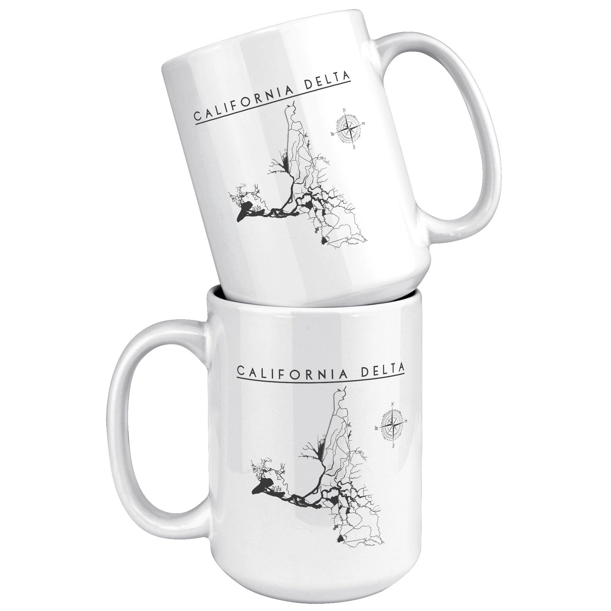 California Delta 15oz White Mug Coffee Mugs 