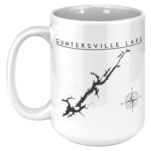 Guntersville Lake 15oz Coffee Mug | Printed | Lake Gift | Wedding Gift Coffee Mugs 
