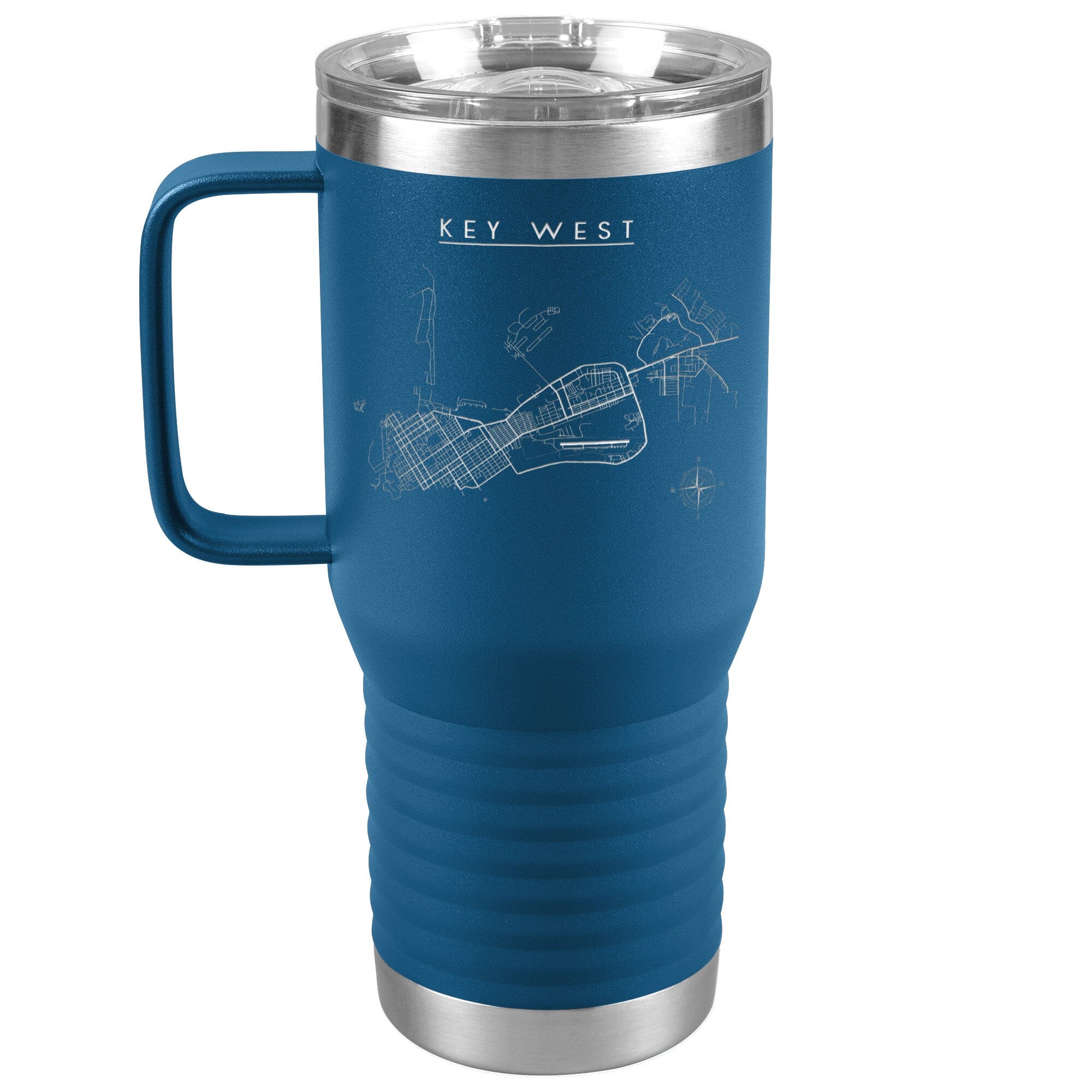 Key West 20oz Travel Tumbler Tumblers Blue 