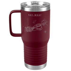 Key West 20oz Travel Tumbler Tumblers Maroon 