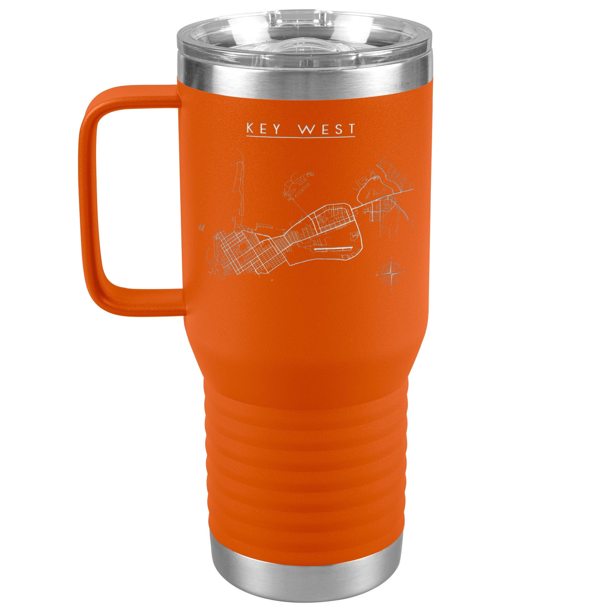 Key West 20oz Travel Tumbler Tumblers Orange 