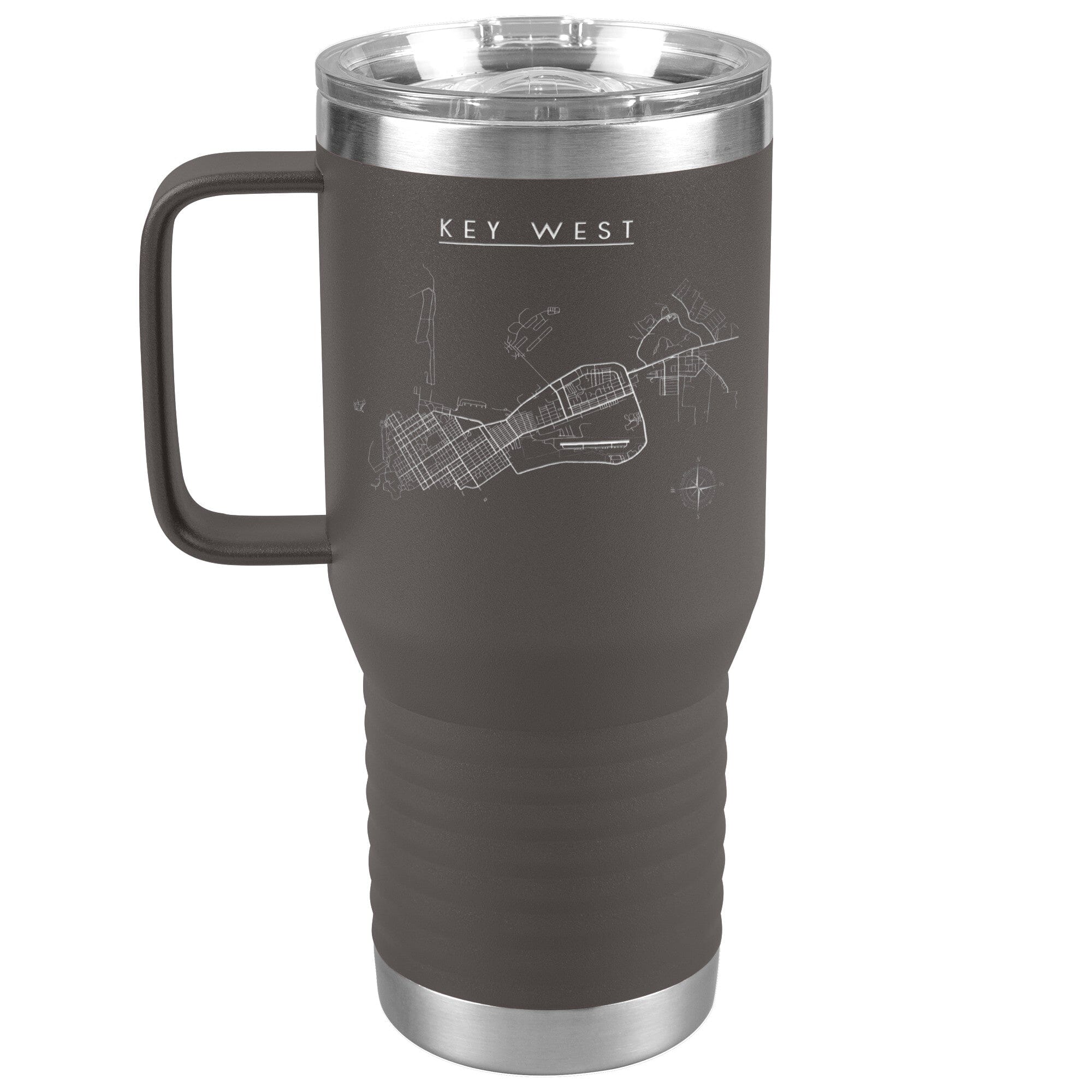 Key West 20oz Travel Tumbler Tumblers Pewter 