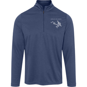 Lake Of The Ozarks Embroidered Sport-Tek 1/4 Zip Sweatshirt Pullover Dark Navy Heather S 