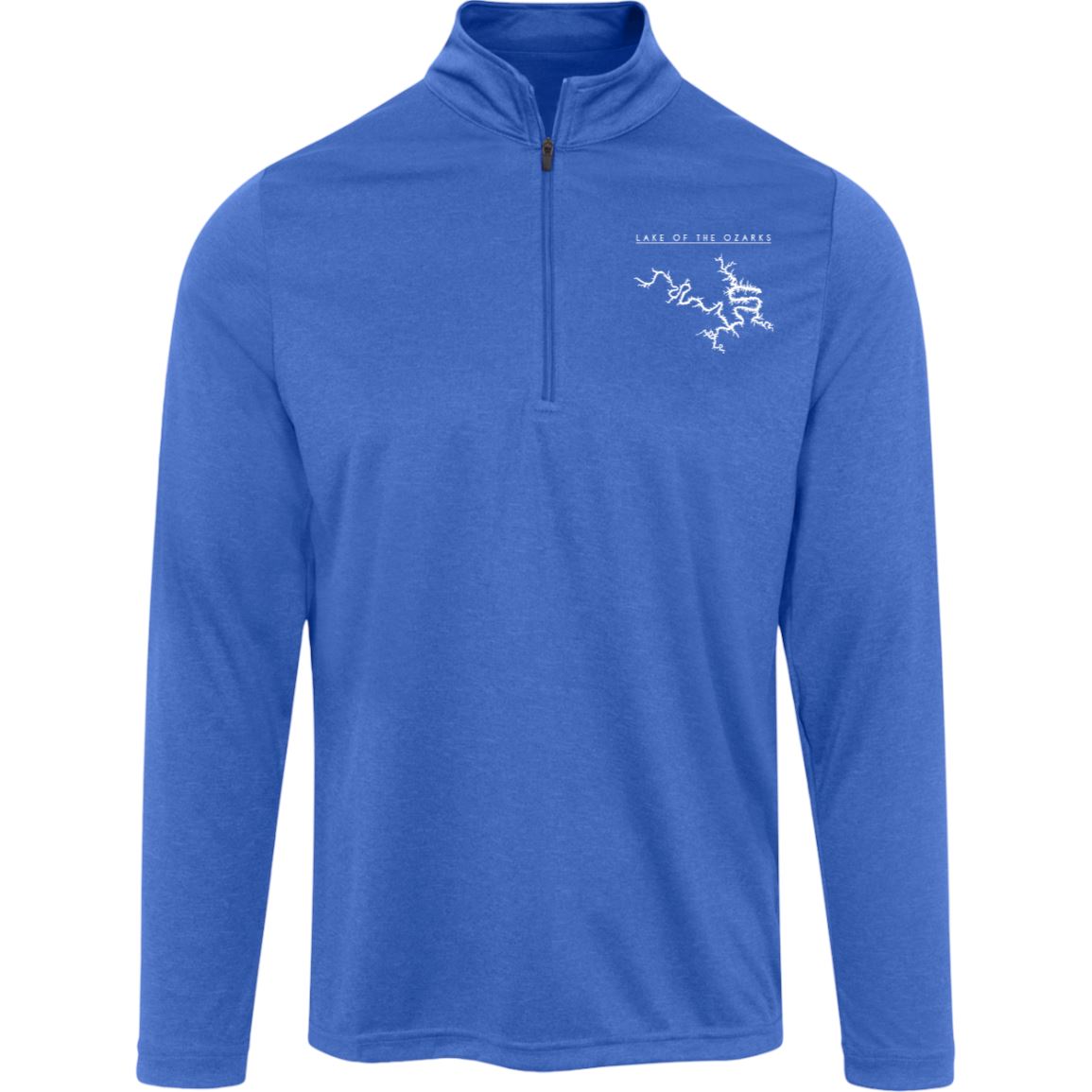 Lake Of The Ozarks Embroidered Sport-Tek 1/4 Zip Sweatshirt Pullover Royal Heather S 