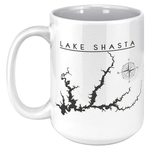 Lake Shasta 15oz Coffee Mug | Printed | Lake Gift Front/Back 