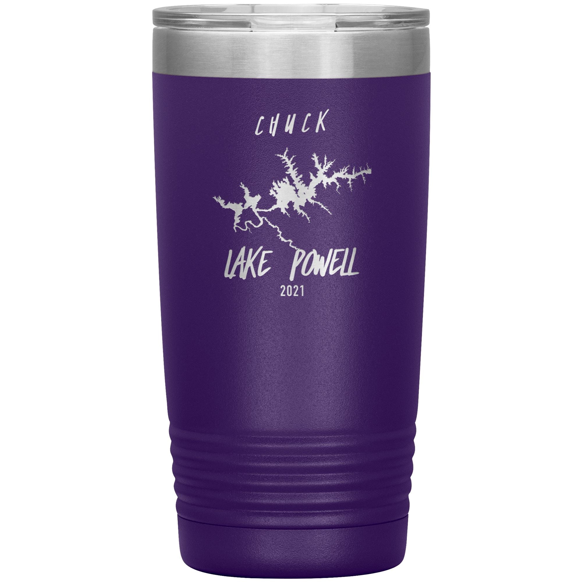 20oz Lake Powell 2021 - Chuck Tumblers Purple 