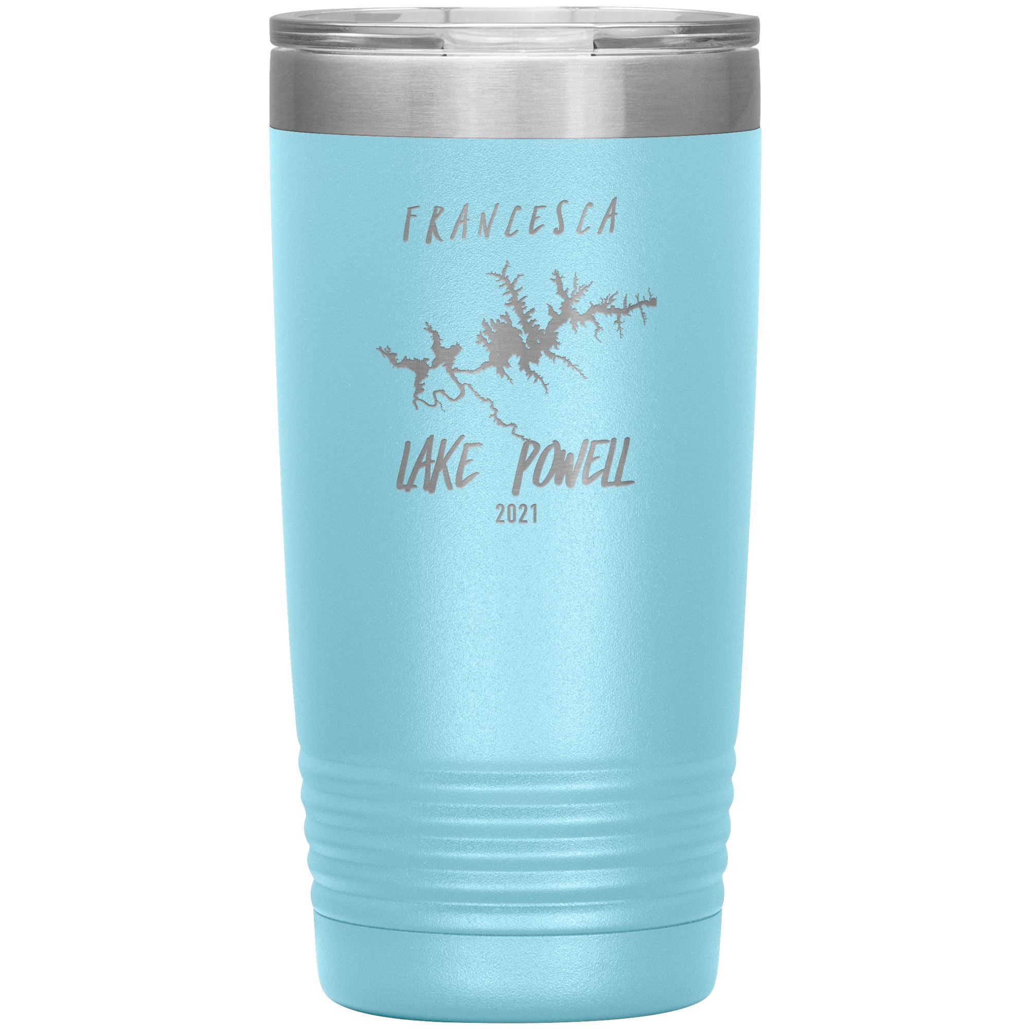 20oz Lake Powell 2021 - Francesca Tumblers Light Blue 