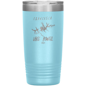 20oz Lake Powell 2021 - Francesca Tumblers Light Blue 