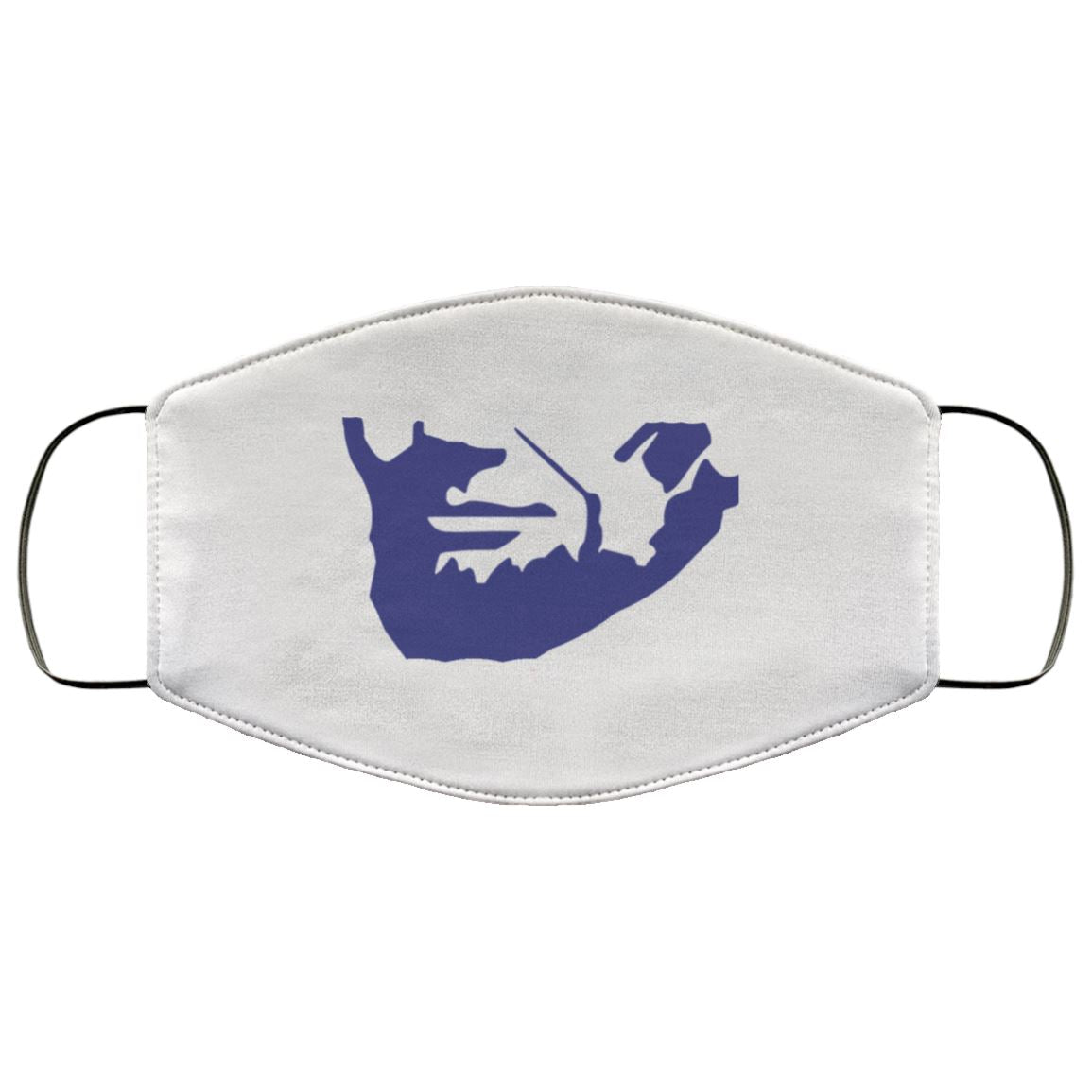 Abe Drinking Custom Cat Facemask Template_Blue Face Mask - Houseboat Kings