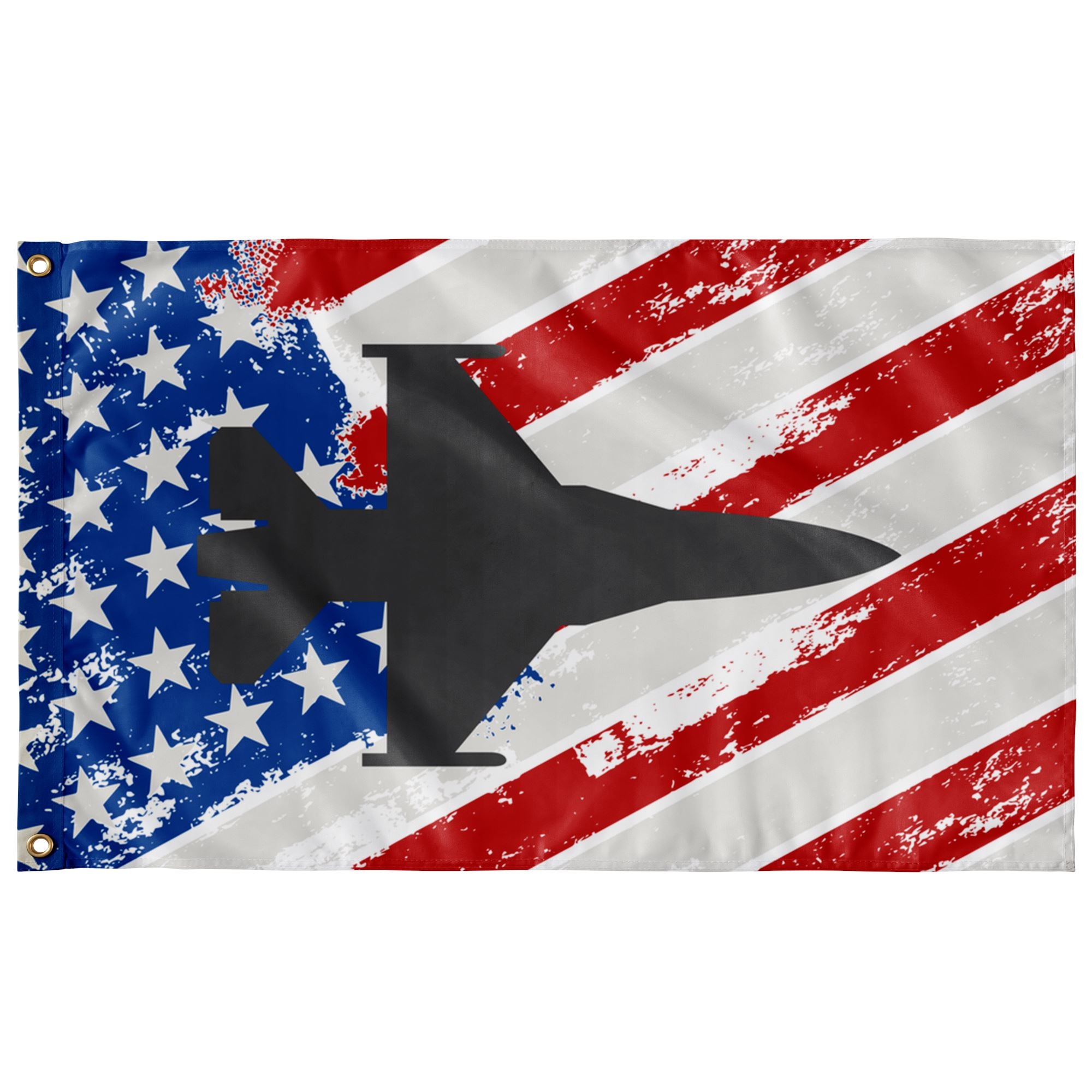 Airforce American Flag, F16 Flag, Distressed American Flag, Boat Flag - Houseboat Kings