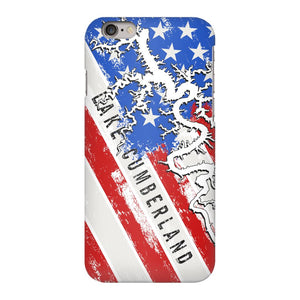 American Flag Lake Cumberland Fully Printed Matte Phone Case - Houseboat Kings