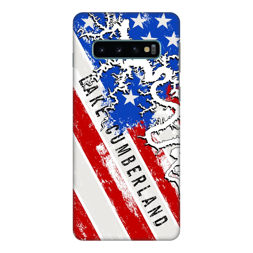 American Flag Lake Cumberland Fully Printed Matte Phone Case - Houseboat Kings