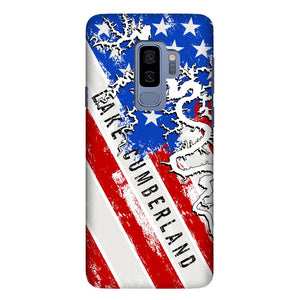 American Flag Lake Cumberland Fully Printed Matte Phone Case - Houseboat Kings