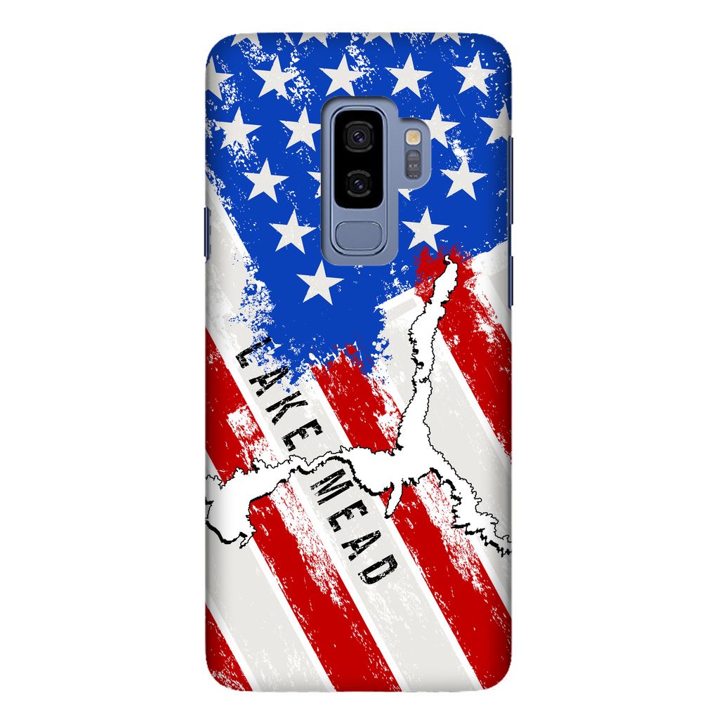 American Flag Lake Mead Fully Printed Matte Phone Case - Houseboat Kings