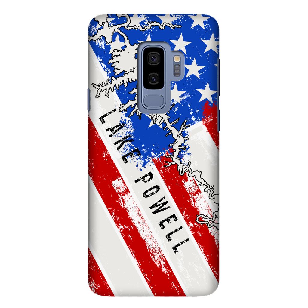 American Flag Lake Powell Fully Printed Matte Phone Case - Houseboat Kings