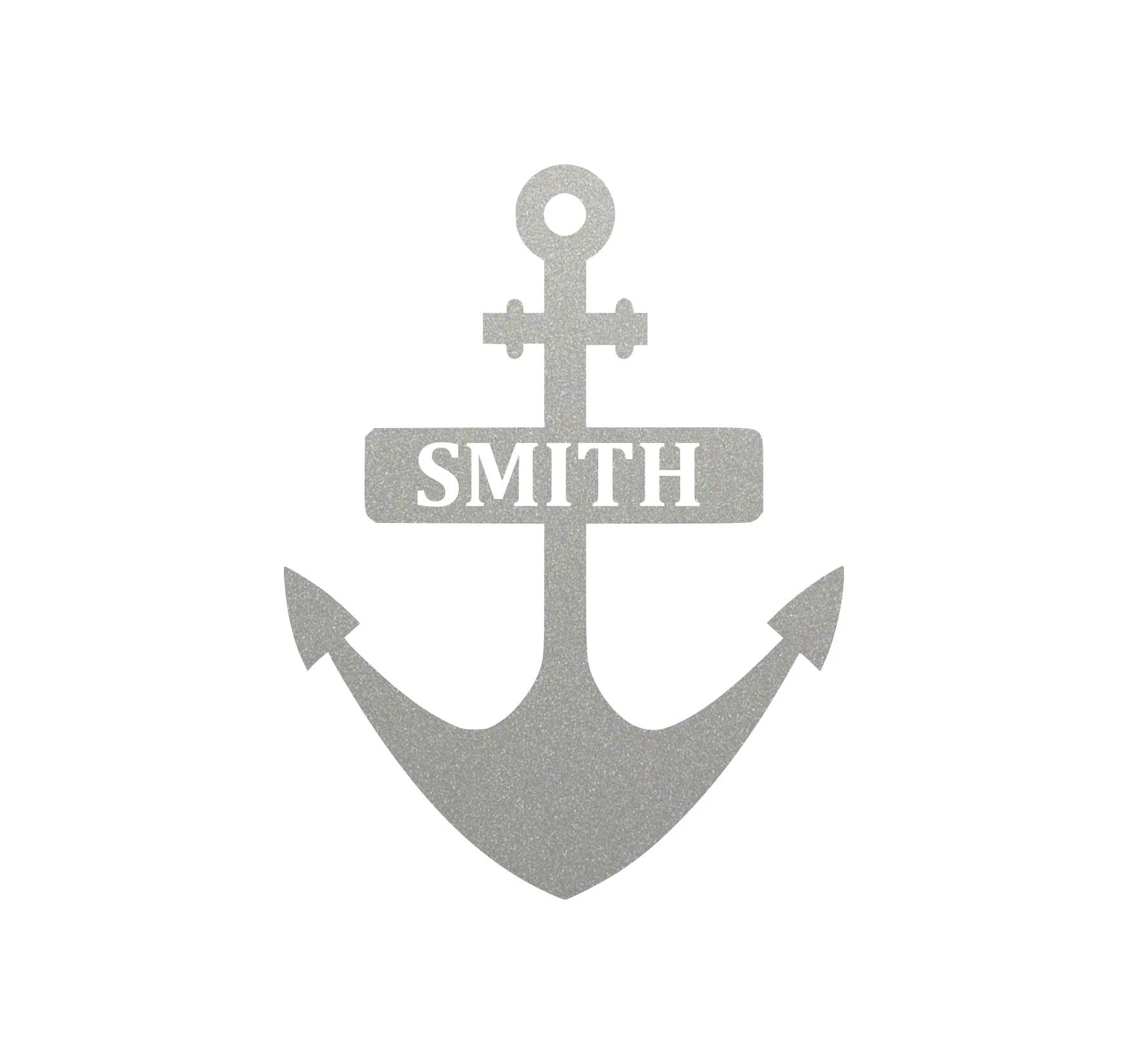Anchor Monogram for Houseboats 18 Shiny Steel 