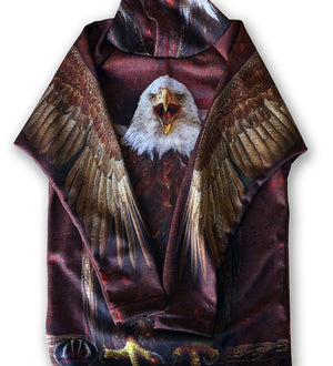 BALD EAGLE Hoodie Sport Shirt by MOUTHMAN® Kid's Clothing 