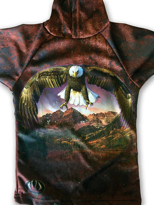 BALD EAGLE SPIRIT Hoodie Sport Shirt by MOUTHMAN® Kid's Clothing 