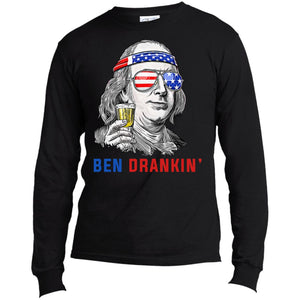 Ben Drankin USA100LS Long Sleeve Made in the US T-Shirt - Houseboat Kings