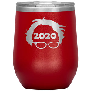 Bernie's Hair 2020 12 oz Laser Etched Wine Tumbler - Houseboat Kings
