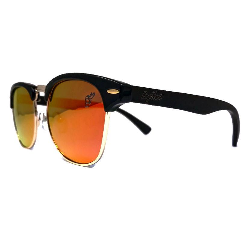 Black Bamboo Club Sunglasses, Polarized Sunset Lenses, HandCrafted Sunglasses 