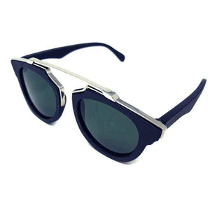 Black Wood and Silver Trim Sunglasses, G15 Lenses with Bamboo Case Sunglasses 