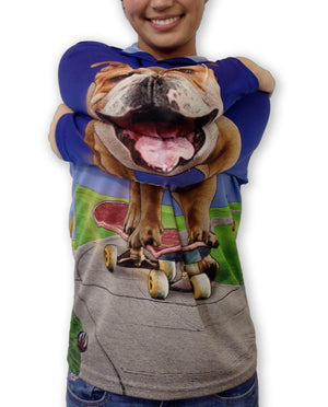 BULLDOG SK8TER Hoodie Chomp Shirt by MOUTHMAN® Kid's Clothing 