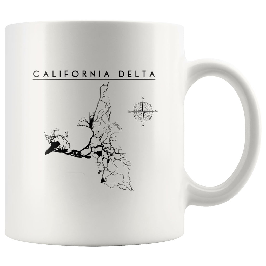 California Delta 11oz White Mug - Houseboat Kings
