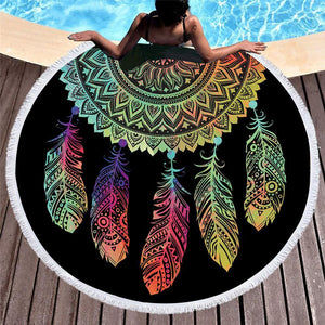 Colorful Dreamcatcher Tassel Mandala Tapestry Home & Garden 