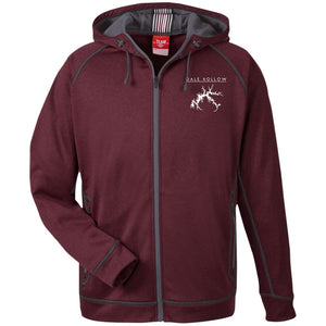 Dale Hollow Embroidered Men's Heathered Performance Hooded  Fleece Jacket - Houseboat Kings