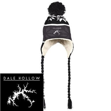 Dale Hollow Embroidered Peruvian Hat with Ear Flaps and Braids - Houseboat Kings