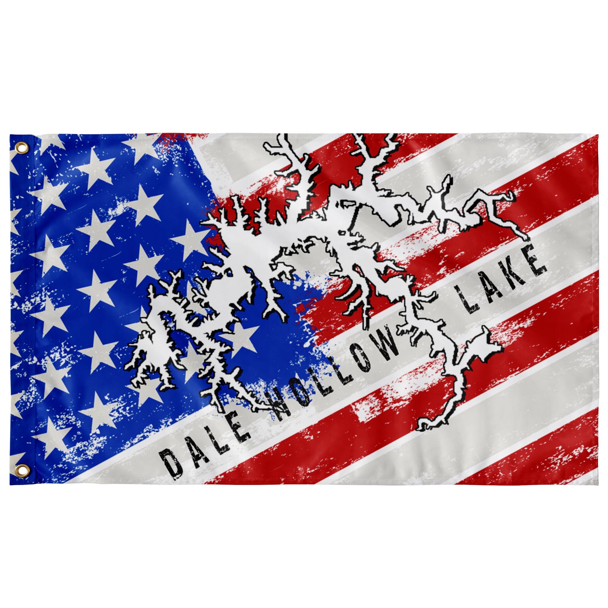 Dale Hollow Lake American Flag - Houseboat Kings