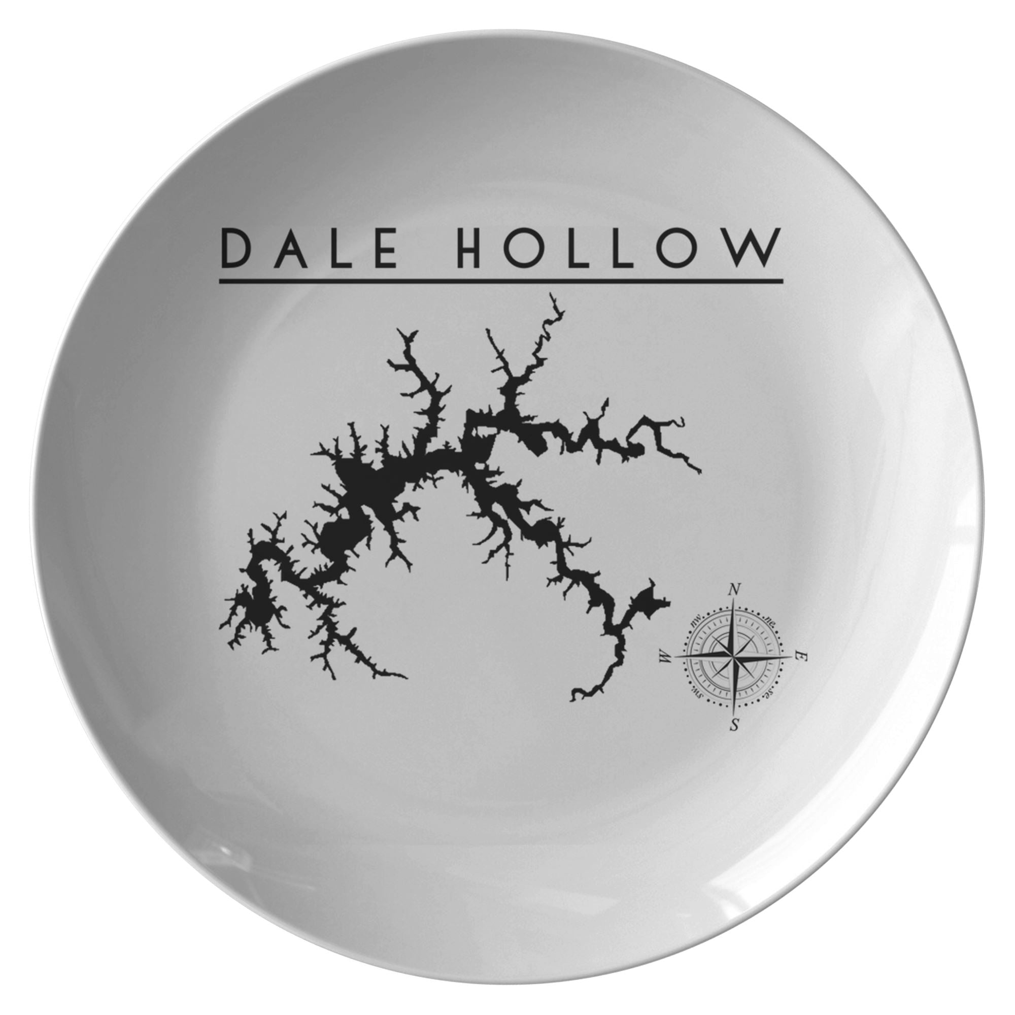 Dale Hollow Lake Plate | Printed | Lake Gift - Houseboat Kings