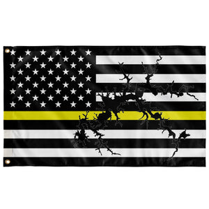 Dale Hollow Lake Thin Yellow Line American Boat Flag Wall Art 