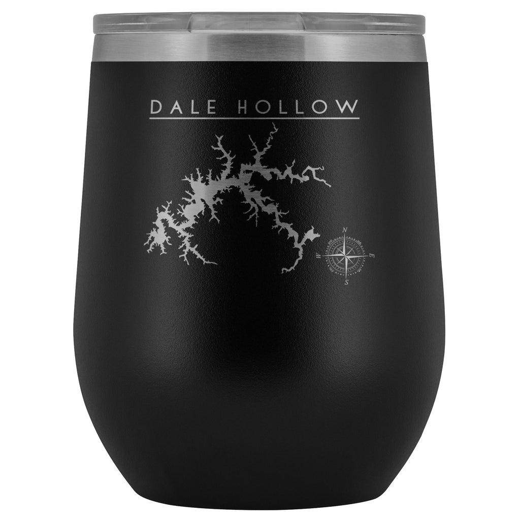 Dale Hollow Lake Wine Tumbler | Laser Etched | Lake Gift - Houseboat Kings