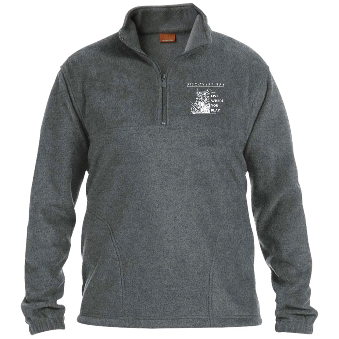 Discovery Bay Embroidered Men's 1/4 Zip Fleece Pullover - Houseboat Kings