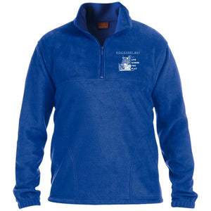 Discovery Bay Embroidered Men's 1/4 Zip Fleece Pullover - Houseboat Kings