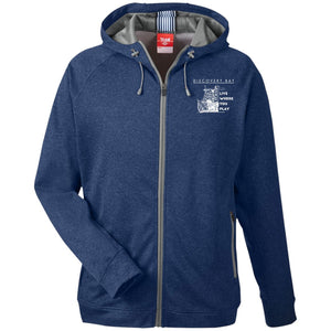 Discovery Bay Embroidered Men's Heathered Performance Hooded  Fleece Jacket - Houseboat Kings