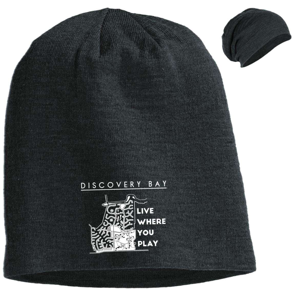 Discovery Bay Embroidered Slouch Beanie - Houseboat Kings