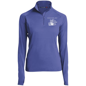 Discovery Bay Embroidered Sport-Tek Women's 1/2 Zip Performance Pullover | Thumb Holes - Houseboat Kings